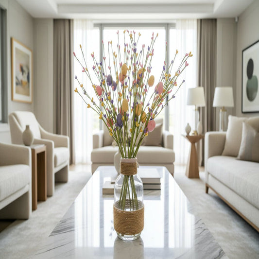 SPRINGOVA – Vibrant Easter Egg Cluster Stems for Spring Decor