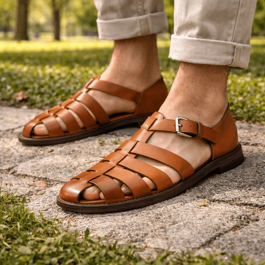 STRUKT – Men’s Adjustable Sandals with Buckles and Structured Sole