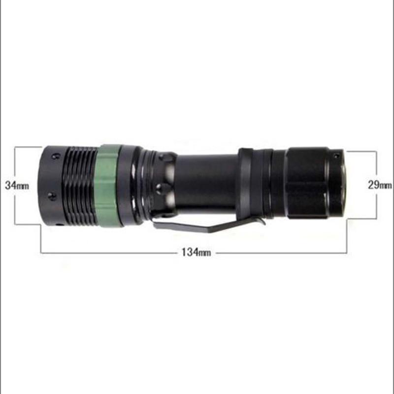 Adjustable 3000 Lumen  XM-L Q5 LED Zoomable Flashlight