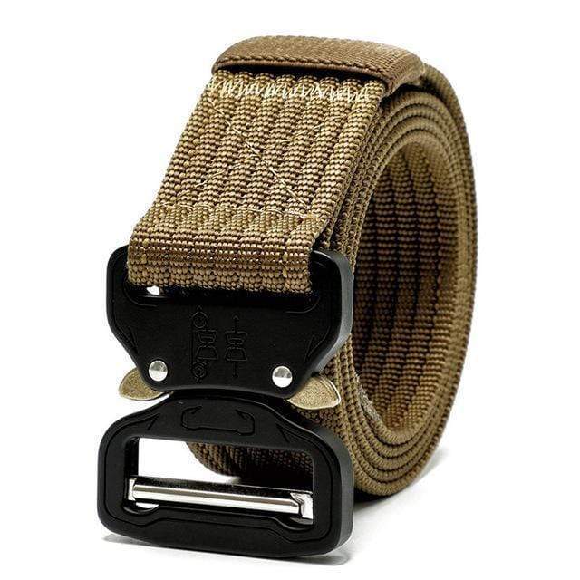 Men's Tactical Belt - Heavy Duty Military Style Nylon Riggers Webbing