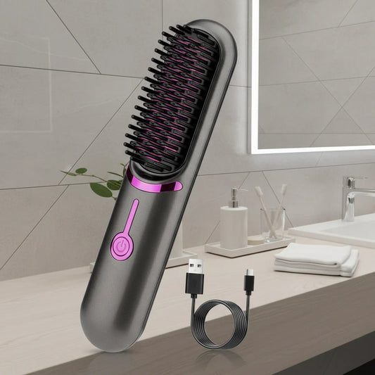 Tima Styler – Wireless Hair Straightening Brush for Smooth, Frizz-Free Styling