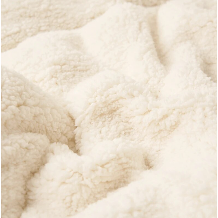 Ultra Plush Throw Blanket with Soft Faux Fur and Sherpa Fleece Quilted Flannel Bed