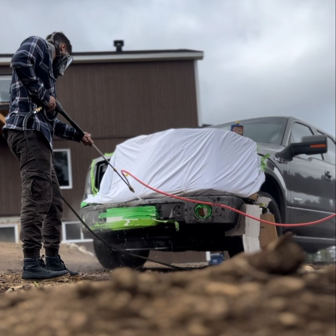 UPGRADE Sand Blaster - The Only Mobile, Airless, Dustless Sandblaster