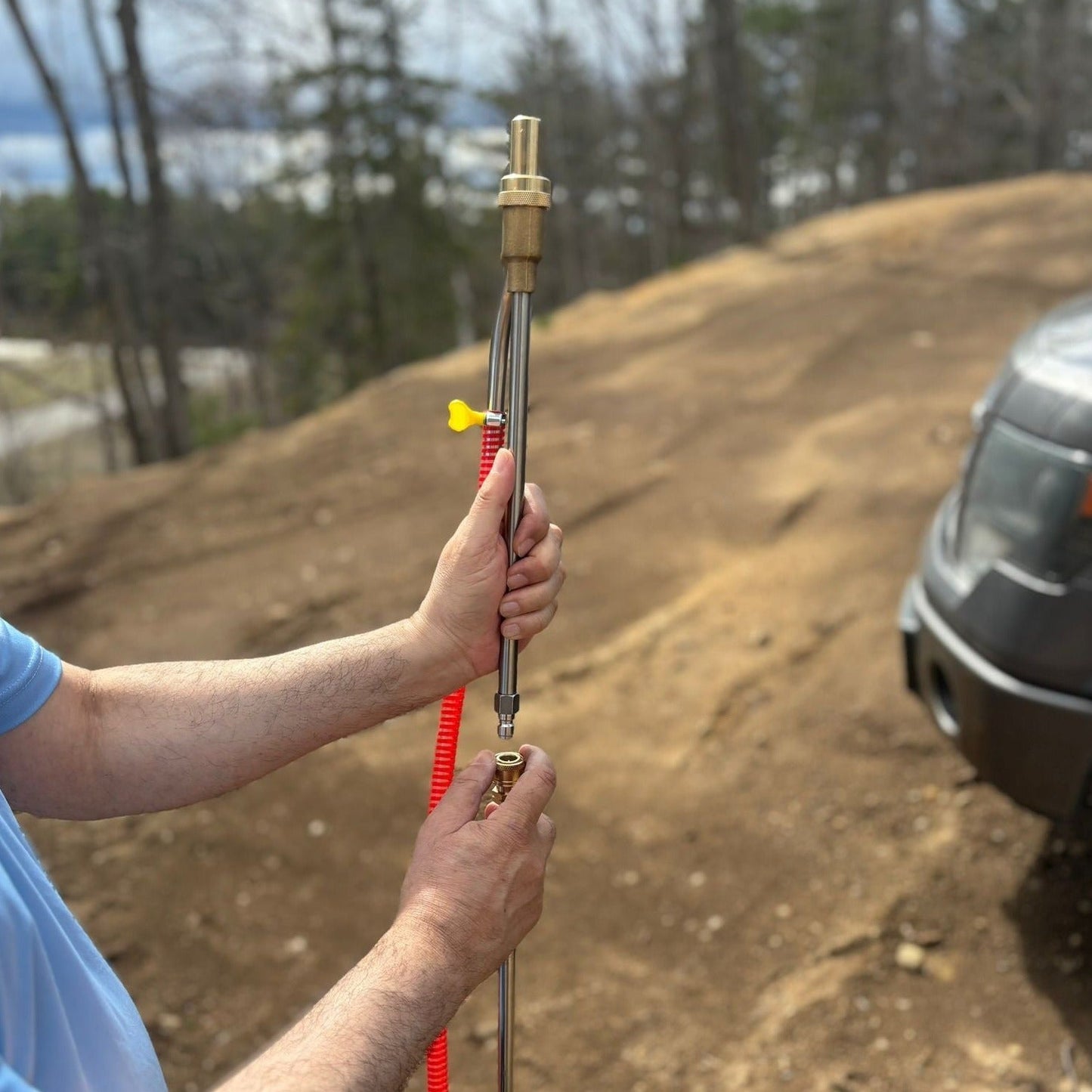 UPGRADE Sand Blaster - The Only Mobile, Airless, Dustless Sandblaster