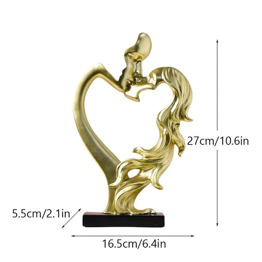 AmourLigne – Romantic Resin Table Decoration with Abstract Elegance for Stylish Interiors