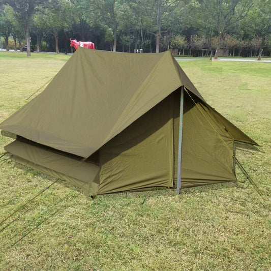 Vintage Green Cabin Ridge Tent
