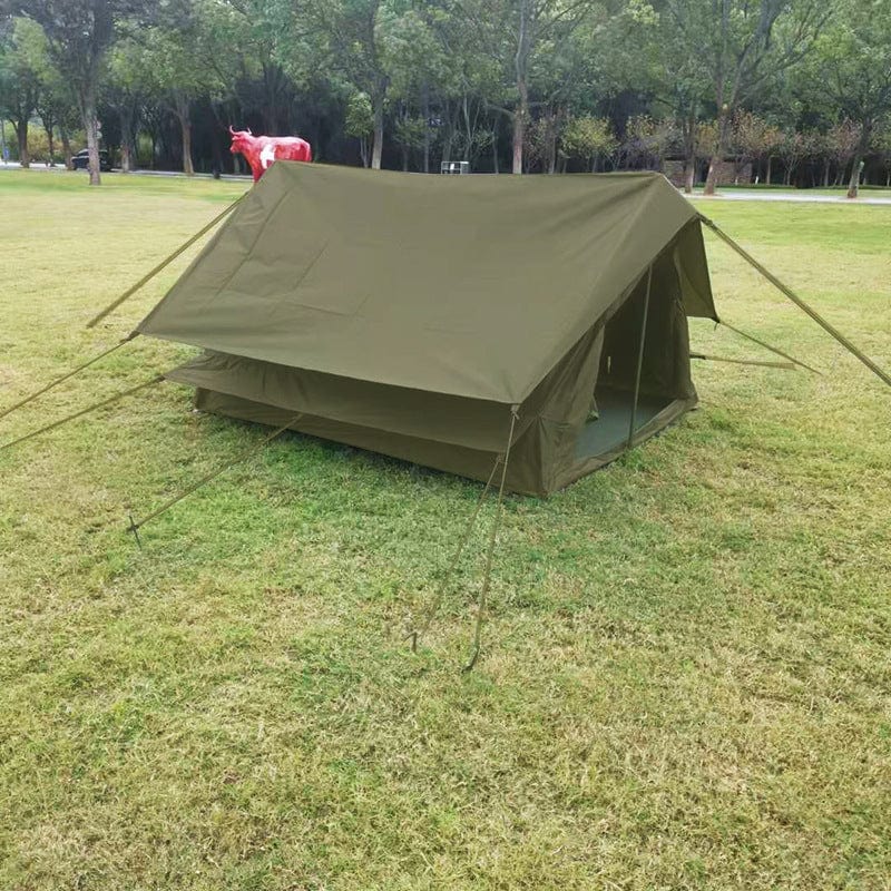Vintage Green Cabin Ridge Tent