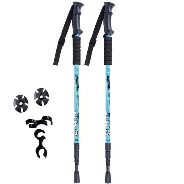2Pcs Anti Shock Nordic Walking Sticks For Trekking & Hiking
