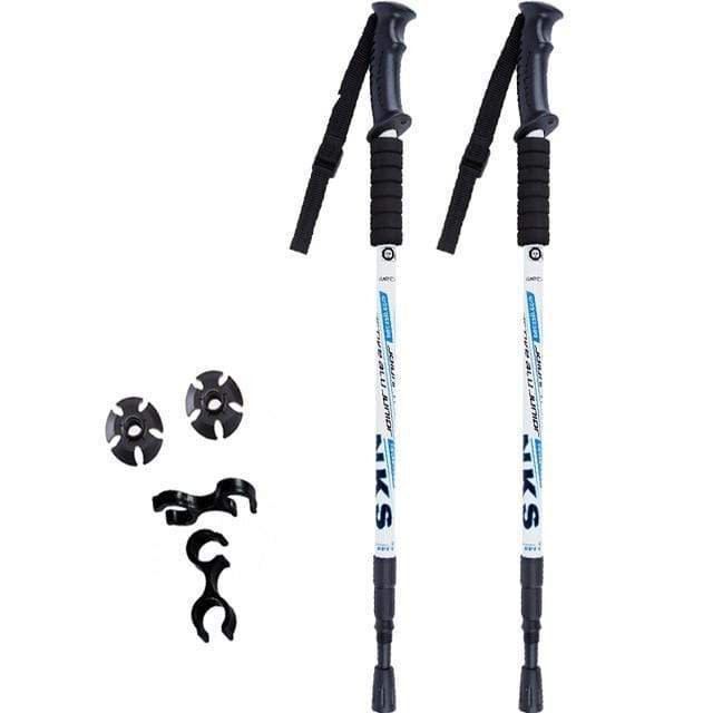 2Pcs Anti Shock Nordic Walking Sticks For Trekking & Hiking