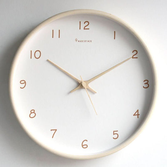 WOODHAVEN – Solid Wood 10-Inch Silent Analogue Wall Clock