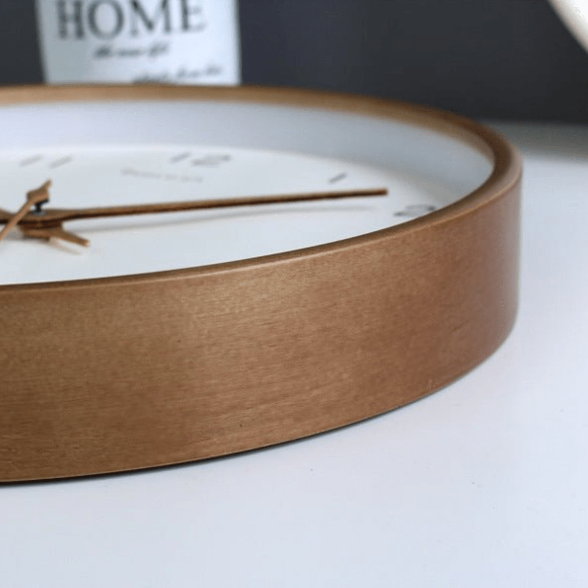 WOODHAVEN – Solid Wood 10-Inch Silent Analogue Wall Clock